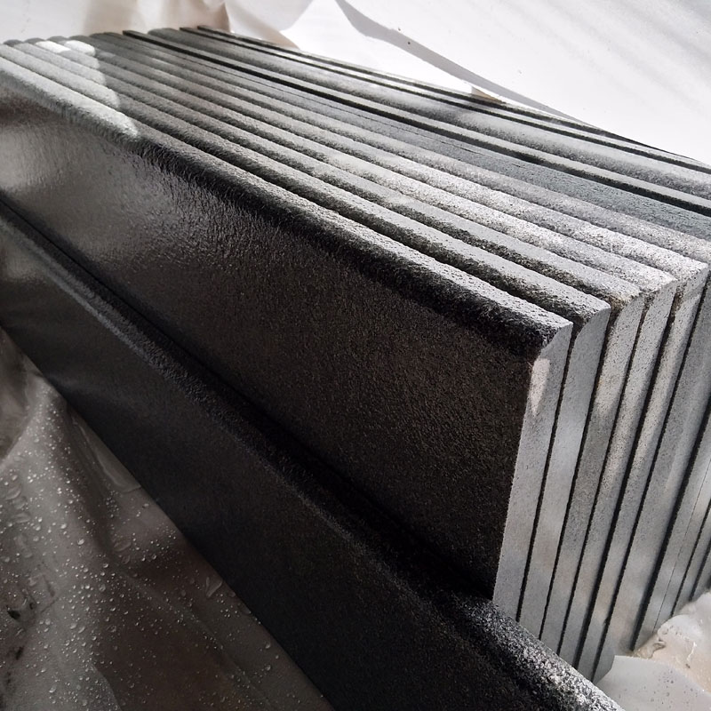 flamed rounded g654 granite steps outdoor