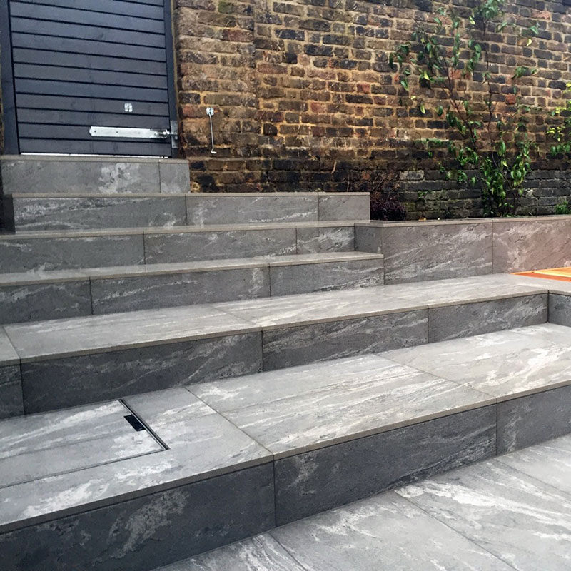 Nero Santiago Granite exterior steps