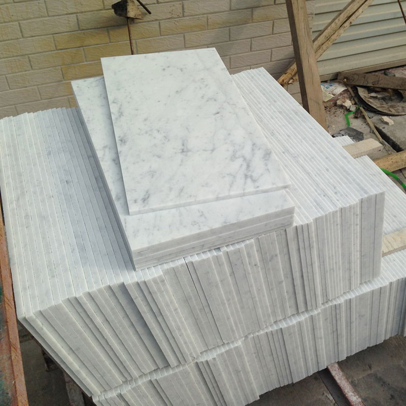 White Carrara tiles italy marble