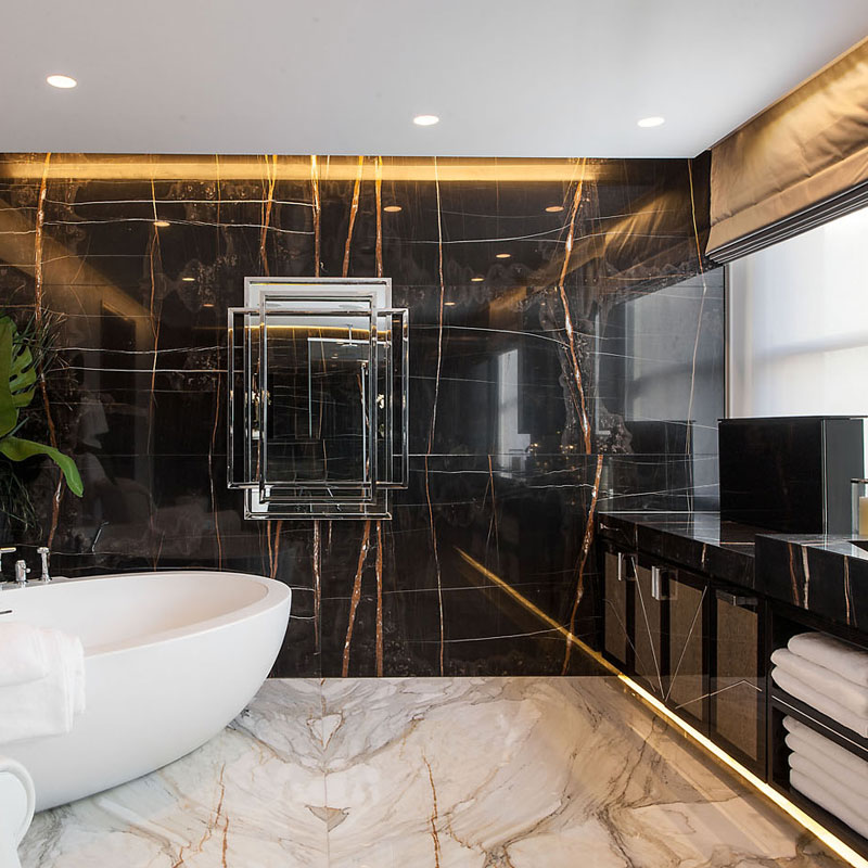 Black Sahara Marble bath room