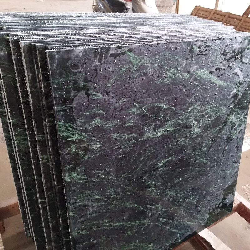 Verde Guatemala Marble mater room flooring