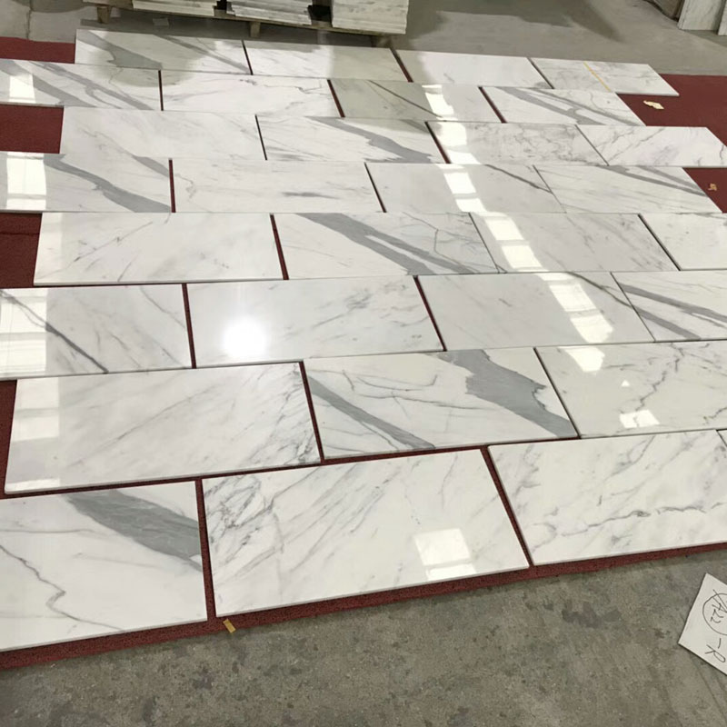 Calacatta Gold Marble subway tiles