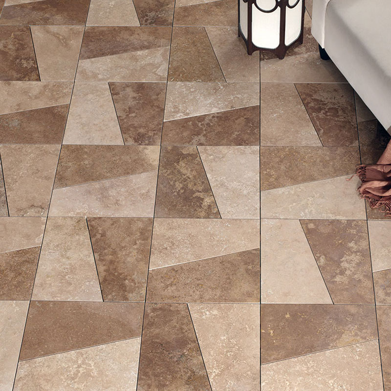 China Brown Travertine tiles project