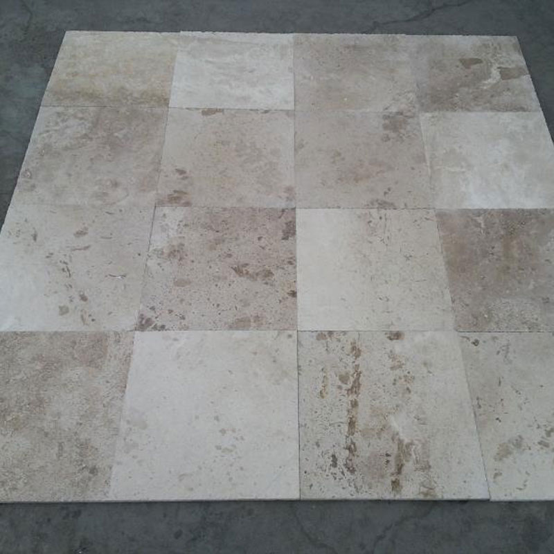 Chinese Coffee Travertine tiles 45x45cm