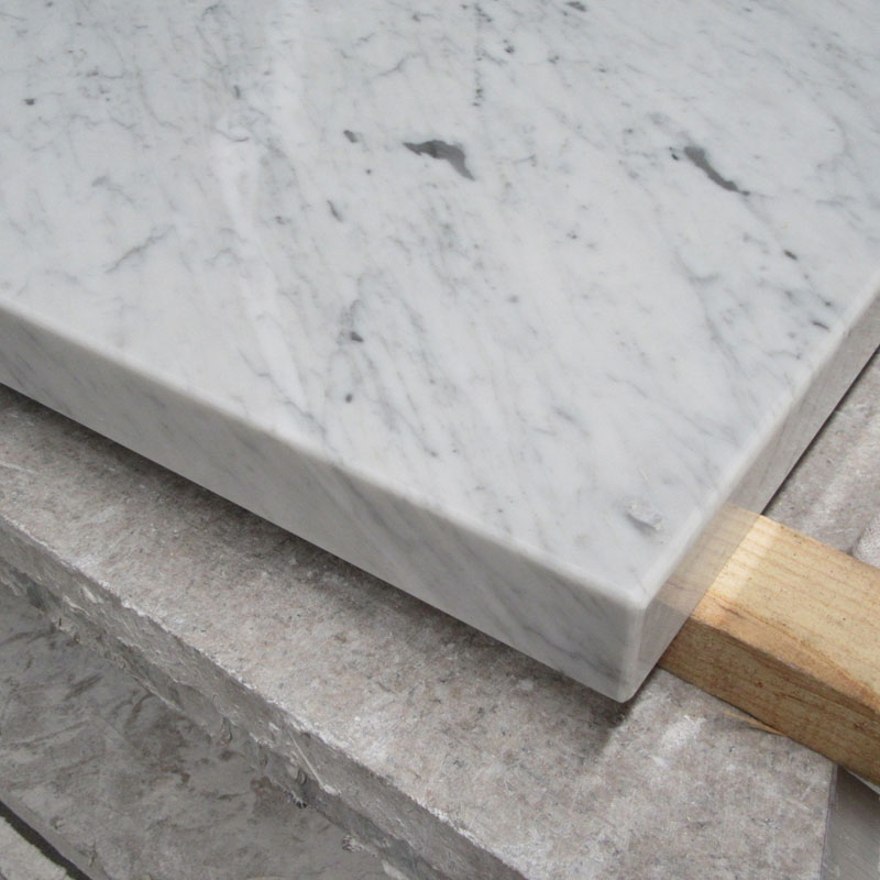 eased edge marble counter kitchen