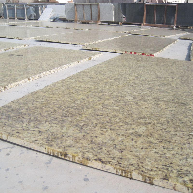 Giallo Santa Cecilia Granite slab tops