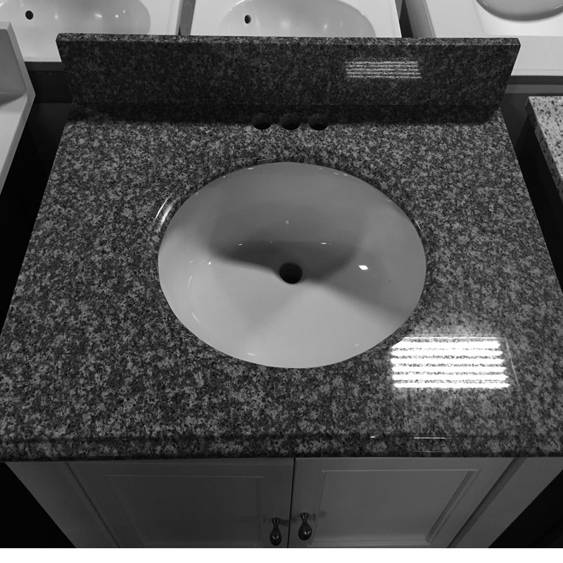 Luna Pearl Granite vanity tops