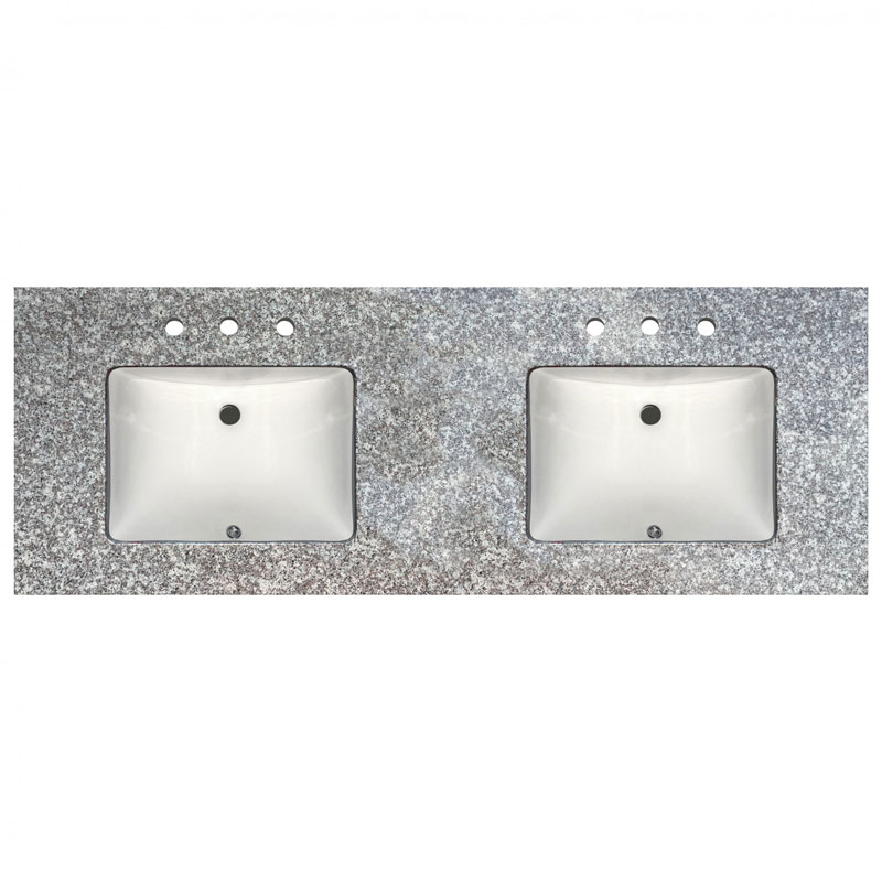 g664 granite vanity with double sinks