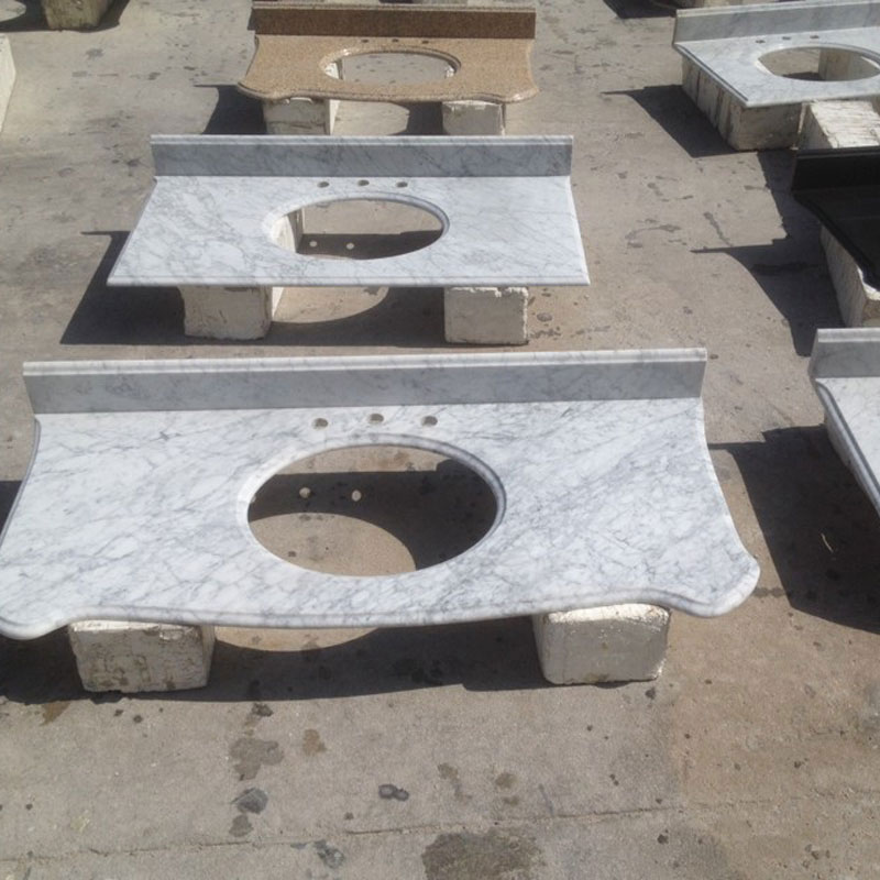 custom made carrara marble vanity tops