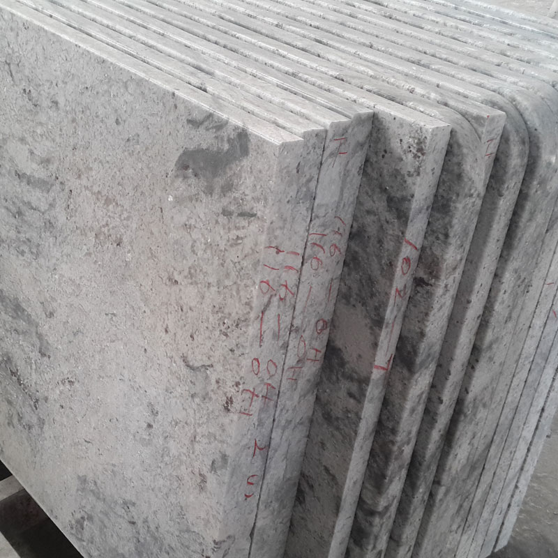 Thunder White Granite countertop vanity