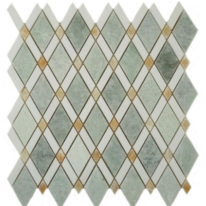 light green marble mosaic tiles