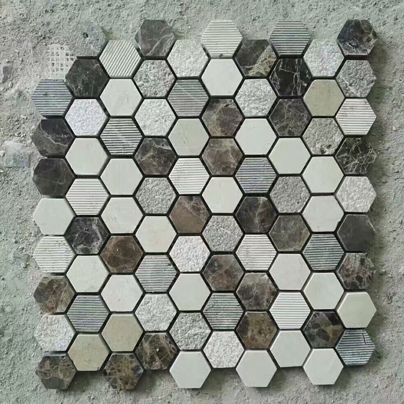 antique ancent old look marble mosaic tiles