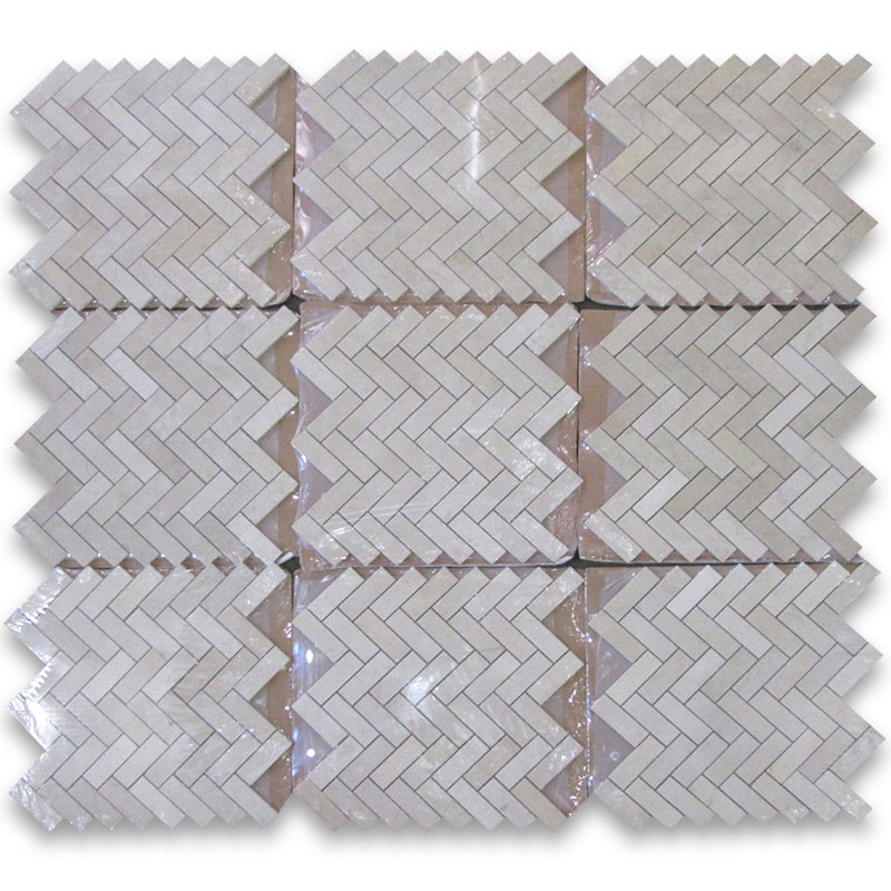 bathroom wall herringbone tiles