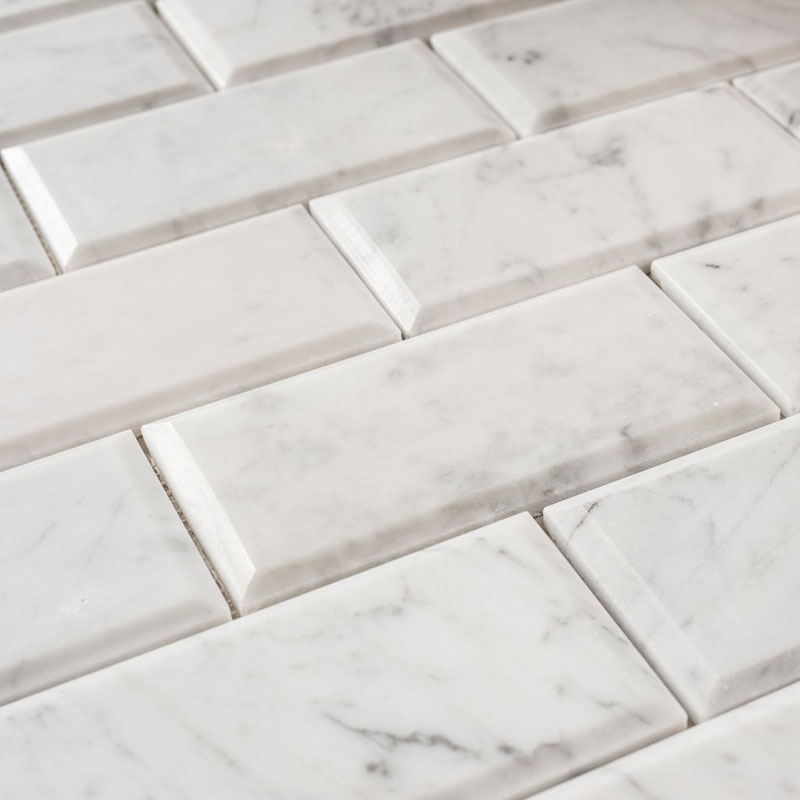 2 x 4 Marble Subway Mosaic Tiles polished