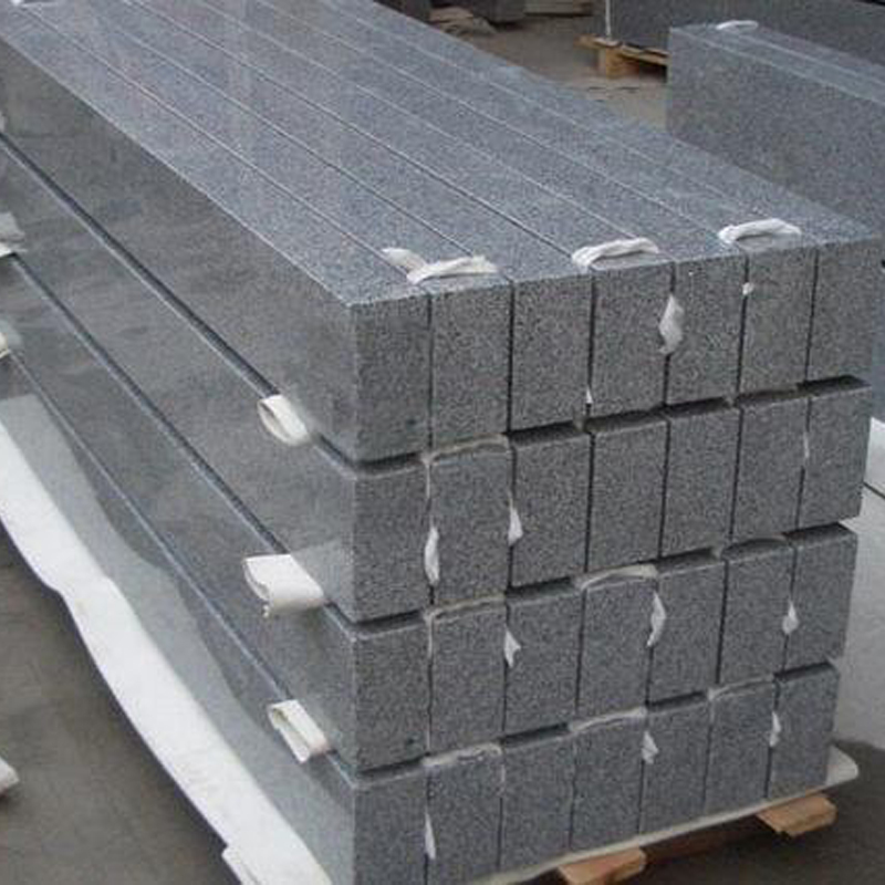 polished black granite kerbs